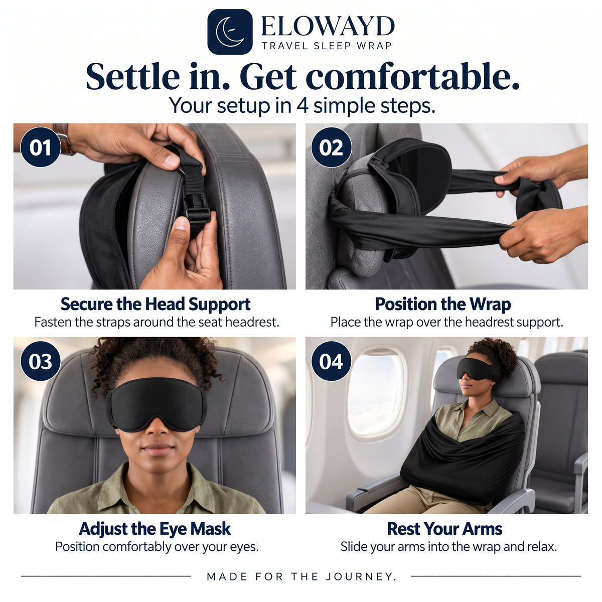 Elowayd™ First Class 3-in-1 Travel Sleep Set